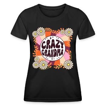 Gift Humor Retro Theme for Granny Woman - Women's Functional T-Shirt - black - Front - AI Model Female 172 light (172cm)