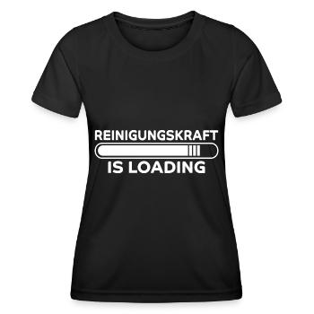 Reinigungskraft Spruch Reinigungskraft Geschenk - Frauen Funktions-T-Shirt - Schwarz - Vorne - AI Model Female 172 light (172cm)