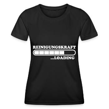 Reinigungskraft Spruch Reinigungskraft Geschenk - Frauen Funktions-T-Shirt - Schwarz - Vorne - AI Model Female 172 light (172cm)