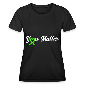 Bewusstsein für psychische Gesundheit Psychisches - Frauen Funktions-T-Shirt - Schwarz - Vorne - AI Model Female 172 light (172cm)