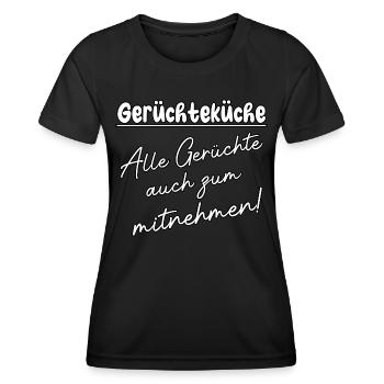 Gerüchteküche - Frauen Funktions-T-Shirt - Schwarz - Vorne - AI Model Female 172 light (172cm)
