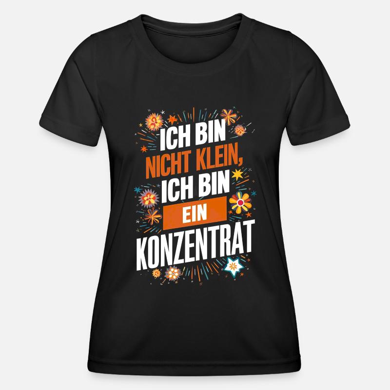 Small Small Concentrate Cool Saying - Women's Functional T-Shirt - black