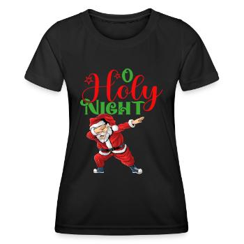 O Holy Night - Frauen Funktions-T-Shirt - Schwarz - Vorne - AI Model Female 172 light (172cm)