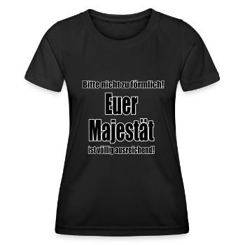 Please don't be too formal.... - Women's Functional T-Shirt - black - Front - AI Model Female 172 light (172cm)