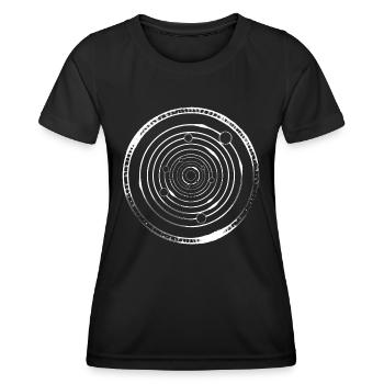 Runic Circles Archaeology - Women's Functional T-Shirt - black - Front - AI Model Female 172 light (172cm)