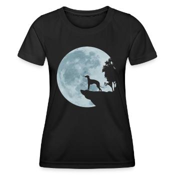 Whippet Greyhound Galgo Podenco Gift - Women's Functional T-Shirt - black - Front - AI Model Female 172 light (172cm)