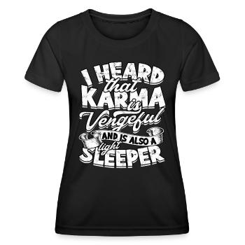 Karma Meditation Fate Gift Idea Gift S - Women's Functional T-Shirt - black - Front - AI Model Female 172 light (172cm)