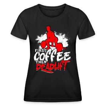 Deadlift Fitlochness Deadlift Gym - T-shirt sport Femme - noir - Devant - AI Model Female 172 light (172cm)