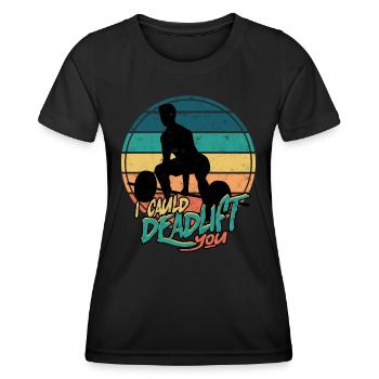 Deadlift Fitlochness Deadlift Gym - T-shirt sport Femme - noir - Devant - AI Model Female 172 light (172cm)