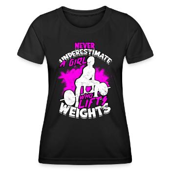 Deadlift Fitlochness Deadlift Gym - T-shirt sport Femme - noir - Devant - AI Model Female 172 light (172cm)