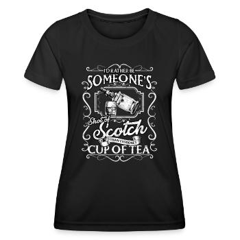 Irish Whisky Scotch Trinker Alkohol trinken - Frauen Funktions-T-Shirt - Schwarz - Vorne - AI Model Female 172 light (172cm)