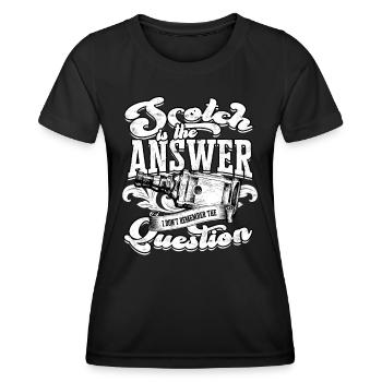 Irish Whisky Scotch Trinker Alkohol trinken - Frauen Funktions-T-Shirt - Schwarz - Vorne - AI Model Female 172 light (172cm)