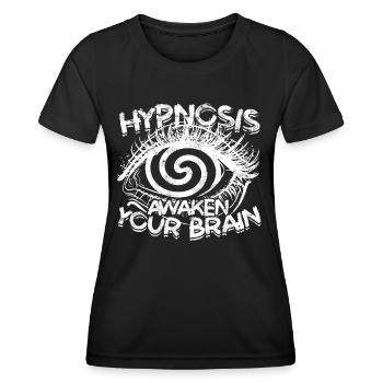 hypnose hypnotisch hypnotisieren hypnotiseur gesch - Frauen Funktions-T-Shirt - Schwarz - Vorne - AI Model Female 172 light (172cm)