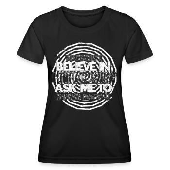 hypnose hypnotisch hypnotisieren hypnotiseur gesch - Frauen Funktions-T-Shirt - Schwarz - Vorne - AI Model Female 172 light (172cm)