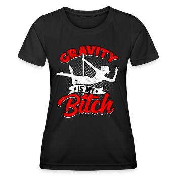 pole dance geschenk tänzerin geschenkidee fitness - Frauen Funktions-T-Shirt - Schwarz - Vorne - AI Model Female 172 light (172cm)