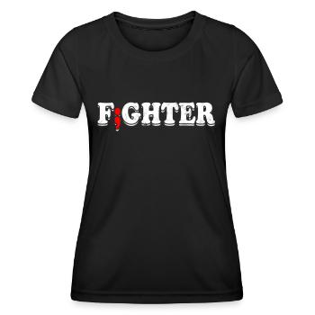 depression depressiv traurig geschenkidee unglückl - Frauen Funktions-T-Shirt - Schwarz - Vorne - AI Model Female 172 light (172cm)