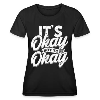 depression depressive sad gift idea unfortunate - Women's Functional T-Shirt - black - Front - AI Model Female 172 light (172cm)