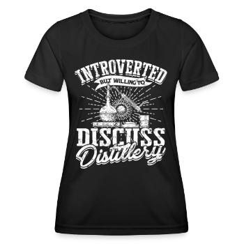 Schnapps Whiskey distill Schnapps distiller Geschenkide - Women's Functional T-Shirt - black - Front - AI Model Female 172 light (172cm)
