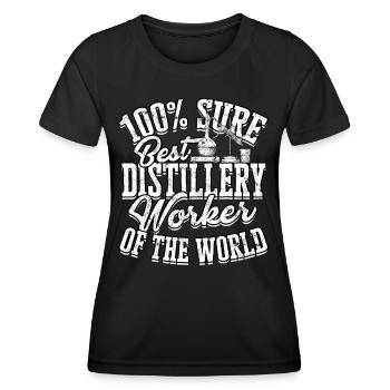 Schnapps Whiskey distill Schnapps distiller Geschenkide - Women's Functional T-Shirt - black - Front - AI Model Female 172 light (172cm)