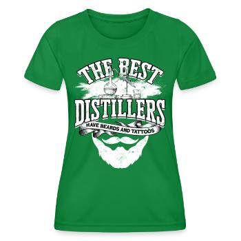 schnaps whiskey brennen schnapsbrenner geschenkide - Frauen Funktions-T-Shirt - Kelly Green - Vorne - AI Model Female 172 dark (172cm)