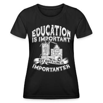 Schnapps Whiskey distill Schnapps distiller Geschenkide - Women's Functional T-Shirt - black - Front - AI Model Female 172 light (172cm)