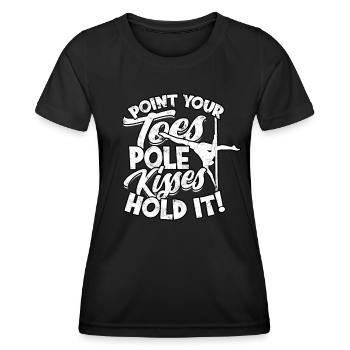 Pole Dance Gift Dancer Gift Idea Fitness - T-shirt sport Femme - noir - Devant - AI Model Female 172 light (172cm)