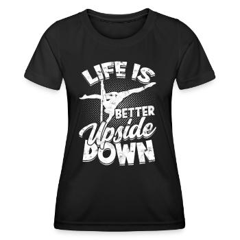 Pole Dance Gift Dancer Gift Idea Fitness - T-shirt sport Femme - noir - Devant - AI Model Female 172 light (172cm)