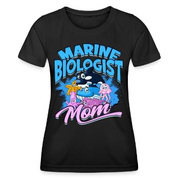 biologie marine biologiste marin biologie marine biologiste - T-shirt sport Femme - noir - Devant - AI Model Female 172 light (172cm)