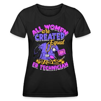 Emergency Department Nurse Hospital Hospitals - Women's Functional T-Shirt - black - Front - AI Model Female 172 light (172cm)