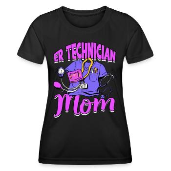 Emergency Department Nurse Hospital Hospitals - Women's Functional T-Shirt - black - Front - AI Model Female 172 light (172cm)