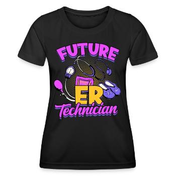 Emergency Department Nurse Hospital Hospitals - Women's Functional T-Shirt - black - Front - AI Model Female 172 light (172cm)