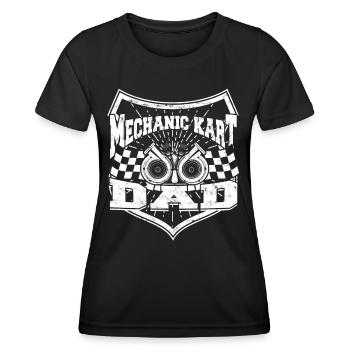 Kart conduite de kart pilotes de course Pilotes de course - T-shirt sport Femme - noir - Devant - AI Model Female 172 light (172cm)