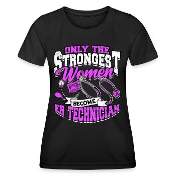 Emergency Department Nurse Hospital Hospitals - Women's Functional T-Shirt - black - Front - AI Model Female 172 light (172cm)