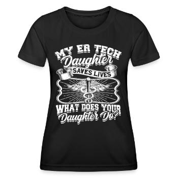 Emergency Department Nurse Hospital Hospitals - Women's Functional T-Shirt - black - Front - AI Model Female 172 light (172cm)