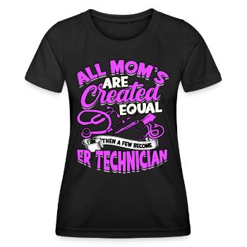 Emergency Department Nurse Hospital Hospitals - Women's Functional T-Shirt - black - Front - AI Model Female 172 light (172cm)