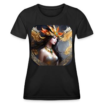 Wunderschöne Fantasy Elfe - Frauen Funktions-T-Shirt - Schwarz - Vorne - AI Model Female 172 light (172cm)