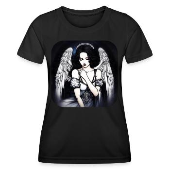 Cool Gothic Angel - Women's Functional T-Shirt - black - Front - AI Model Female 172 light (172cm)