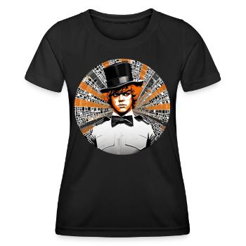 Cool Steampunk Design - T-shirt sport Femme - noir - Devant - AI Model Female 172 light (172cm)