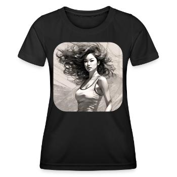 Cool Girl - Women's Functional T-Shirt - black - Front - AI Model Female 172 light (172cm)