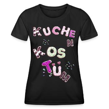 Costume de gâteau, gâteau, costume, carnaval - T-shirt sport Femme - noir - Devant - AI Model Female 172 light (172cm)
