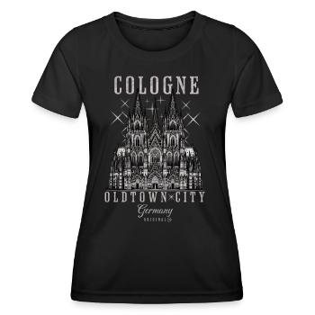 Cologne Köln kölle Germany Deutschland - Women's Functional T-Shirt - black - Front - AI Model Female 172 light (172cm)