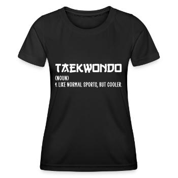 taekwondo like a normal sports - Frauen Funktions-T-Shirt - Schwarz - Vorne - AI Model Female 172 light (172cm)