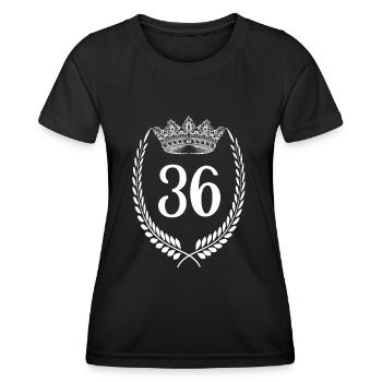 36th birthday Number anniversary 36 - Women's Functional T-Shirt - black - Front - AI Model Female 172 light (172cm)