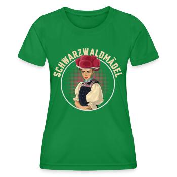 Blackwaldmädel Barbara - T-shirt sport Femme - vert - Devant - AI Model Female 172 dark (172cm)