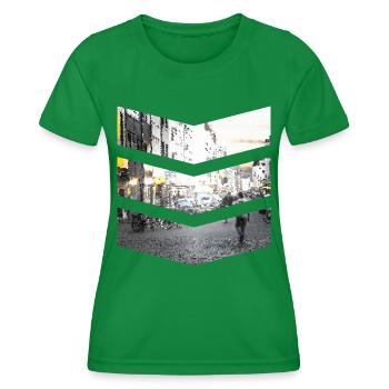 Route du diamant en Allemagne - T-shirt sport Femme - vert - Devant - AI Model Female 172 dark (172cm)