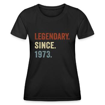 Legendary since 1973 - Women's Functional T-Shirt - black - Front - AI Model Female 172 light (172cm)