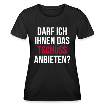 Lustiger Spruch Arrogant Witziges Spaß - Frauen Funktions-T-Shirt - Schwarz - Vorne - AI Model Female 172 light (172cm)