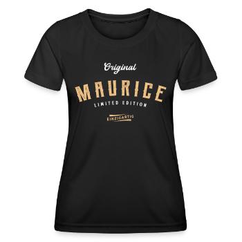 Maurice Limited Edition - Frauen Funktions-T-Shirt - Schwarz - Vorne - AI Model Female 172 light (172cm)