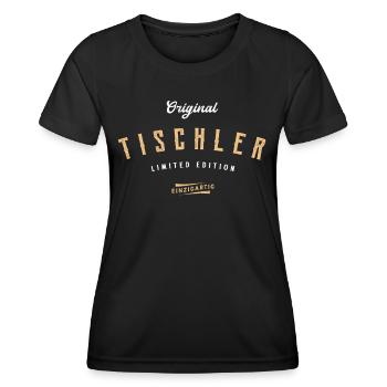 Tischler Limited Edition Lustiges Tischlerei - Frauen Funktions-T-Shirt - Schwarz - Vorne - AI Model Female 172 light (172cm)