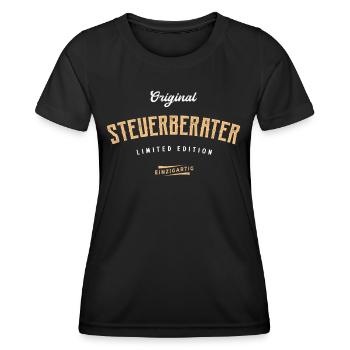 Steuerberater Limited Edition Lustiges Beratung - Frauen Funktions-T-Shirt - Schwarz - Vorne - AI Model Female 172 light (172cm)